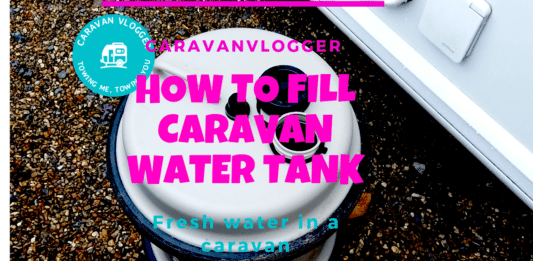 How to fill water tank on caravan